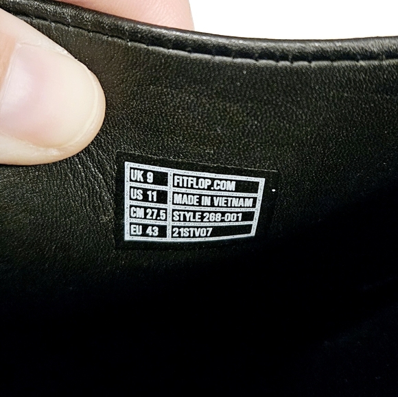 FitFlop Black Clog Mule Shoe Size 11 - Picture 8 of 13